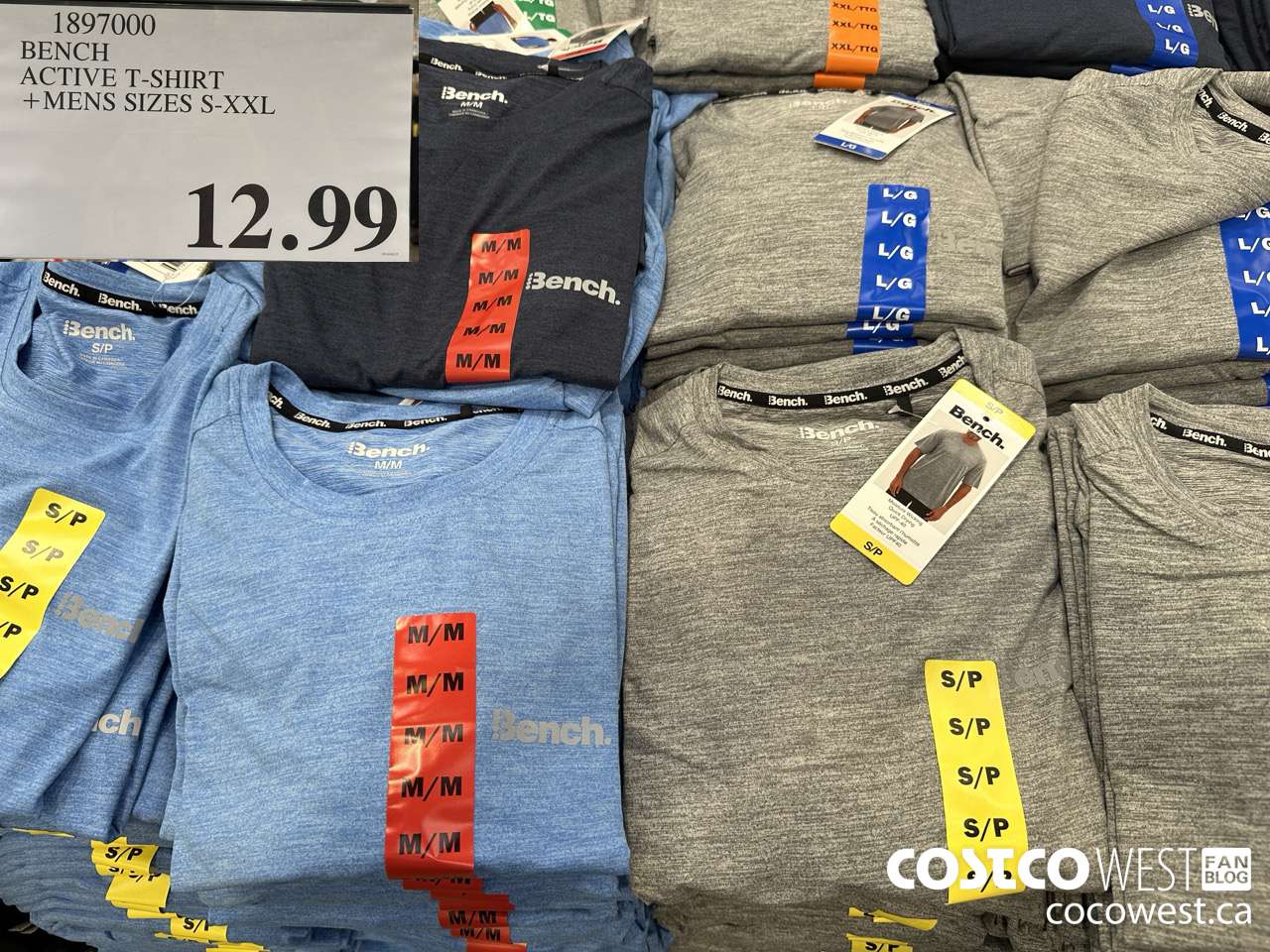 1897000 BENCH ACTIVE T-SHIRT MENS SIZES S-XXL $12.99