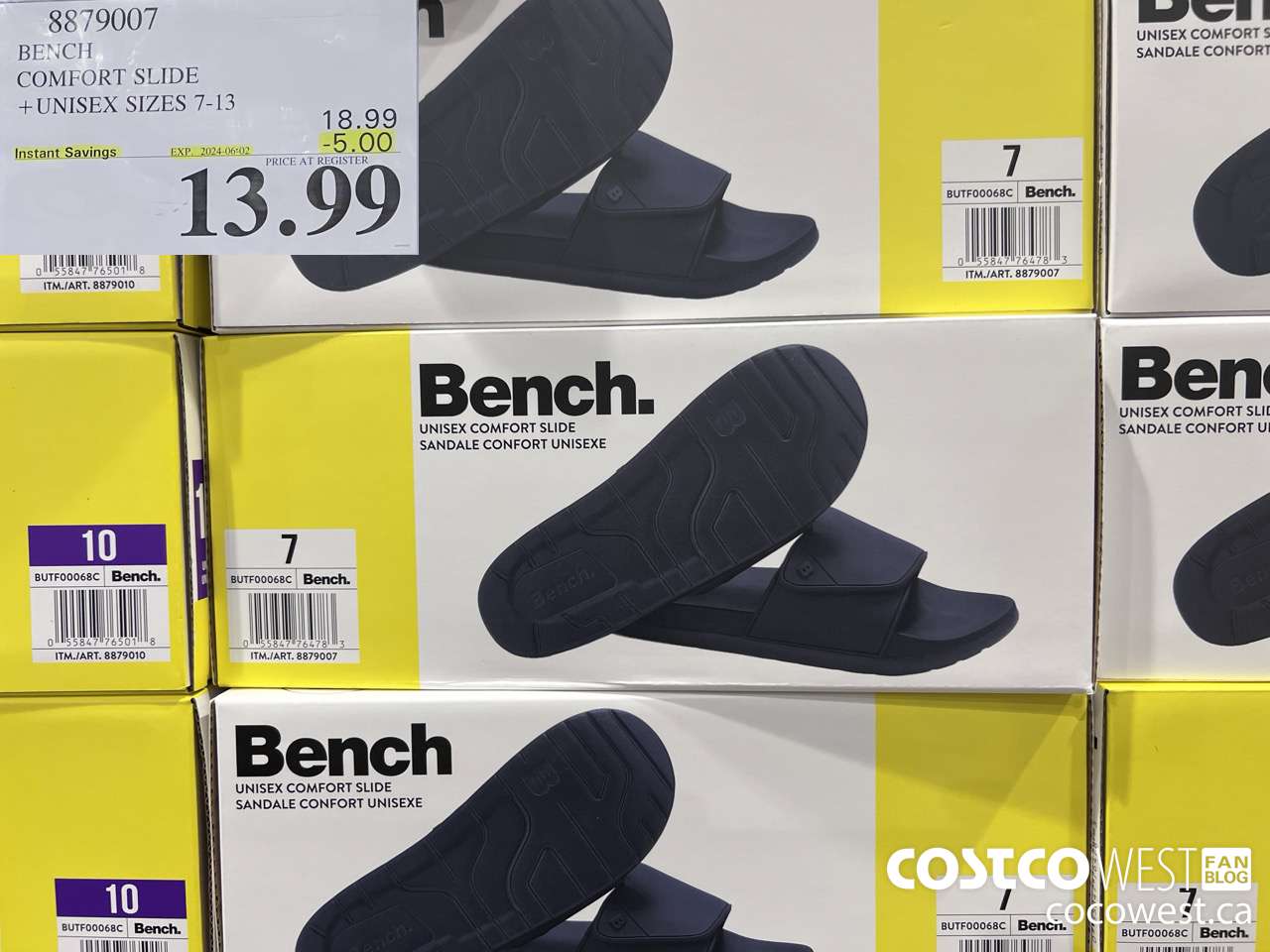 8879007 BENCH COMFORT SLIDE UNISEX SIZES 7-13 ($5.00 INSTANT SAVINGS EXPIRES ON 2024-06-02) $13.99