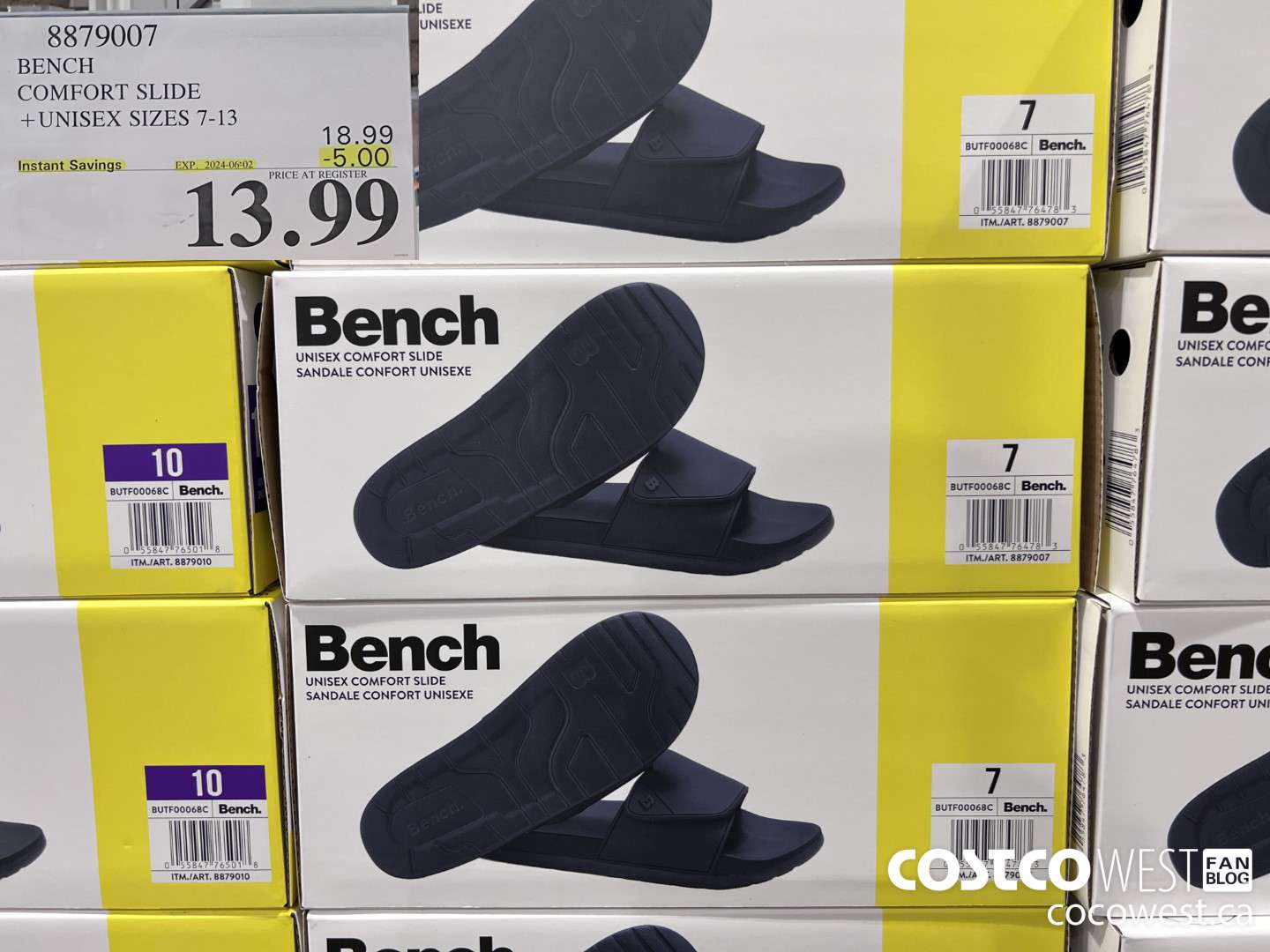 8879007 BENCH COMFORT SLIDE UNISEX SIZES 7-13 ($5.00 INSTANT SAVINGS EXPIRES ON 2024-06-02) $13.99