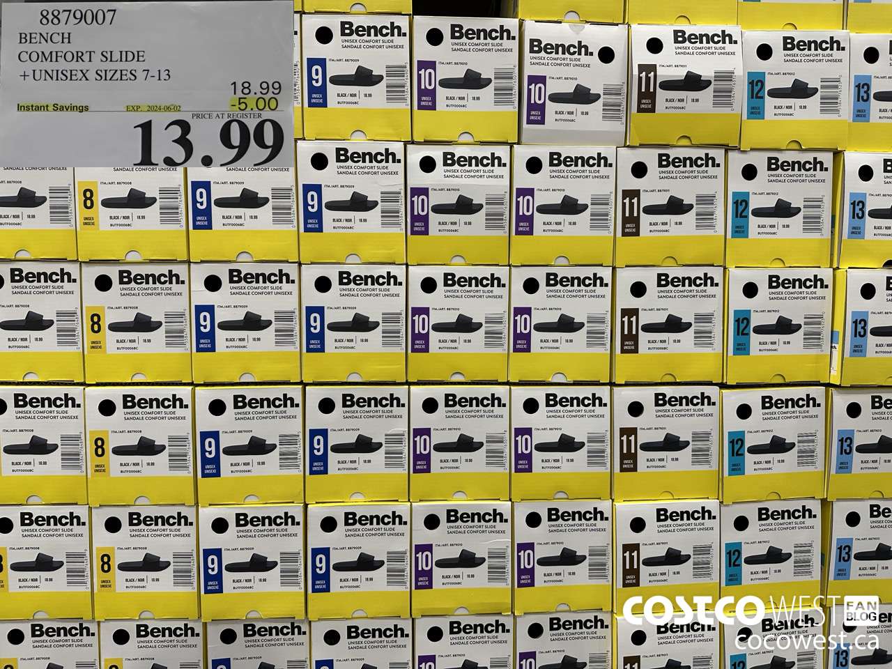 8879007 BENCH COMFORT SLIDE UNISEX SIZES 7-13 ($5.00 INSTANT SAVINGS EXPIRES ON 2024-06-02) $13.99