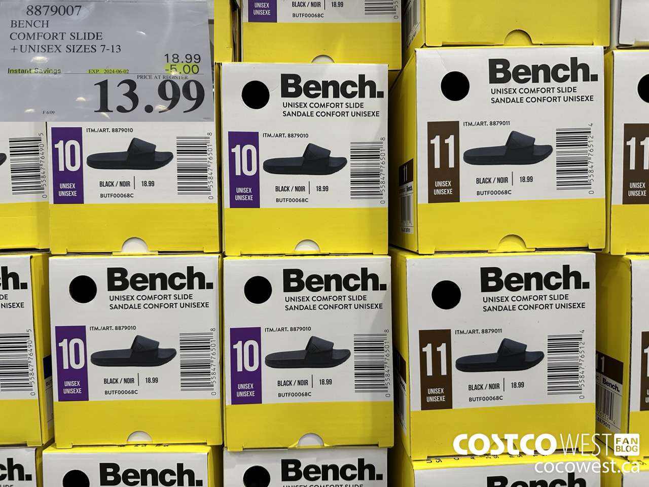 8879007 BENCH COMFORT SLIDE UNISEX SIZES 7-13 ($5.00 INSTANT SAVINGS EXPIRES ON 2024-06-02) $13.99