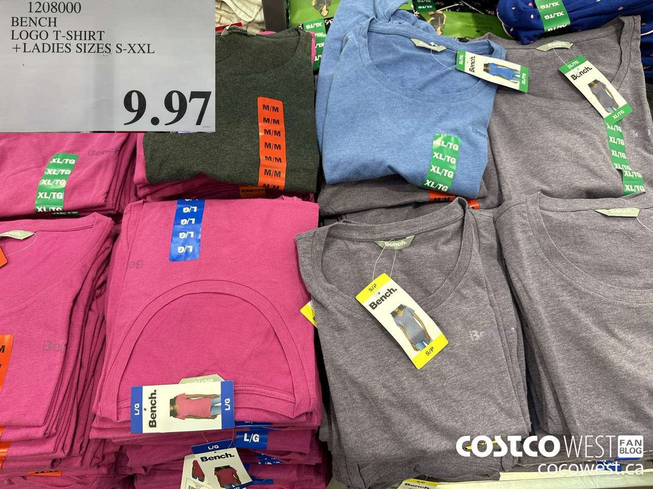 1208000 BENCH LOGO T-SHIRT LADIES SIZES S-XXL $9.97