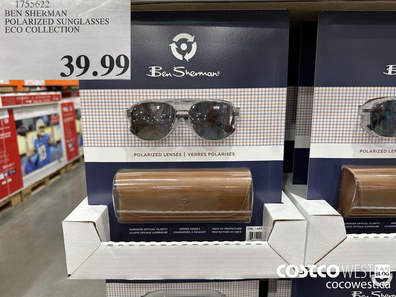 1755622 BEN SHERMAN POLARIZED SUNGLASSES ECO COLLECTION  $39.99