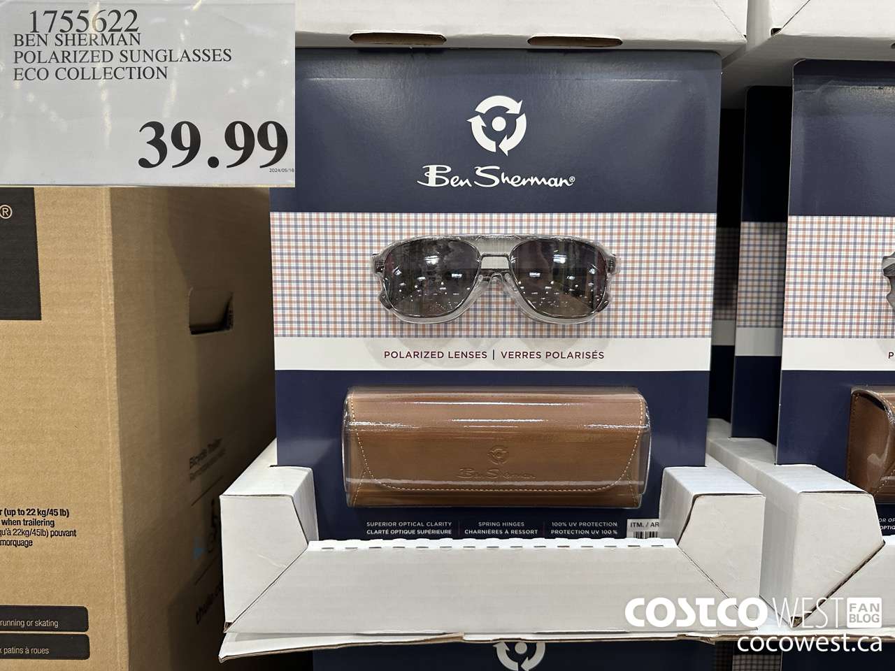 1755622 BEN SHERMAN POLARIZED SUNGLASSES ECO COLLECTION  $39.99