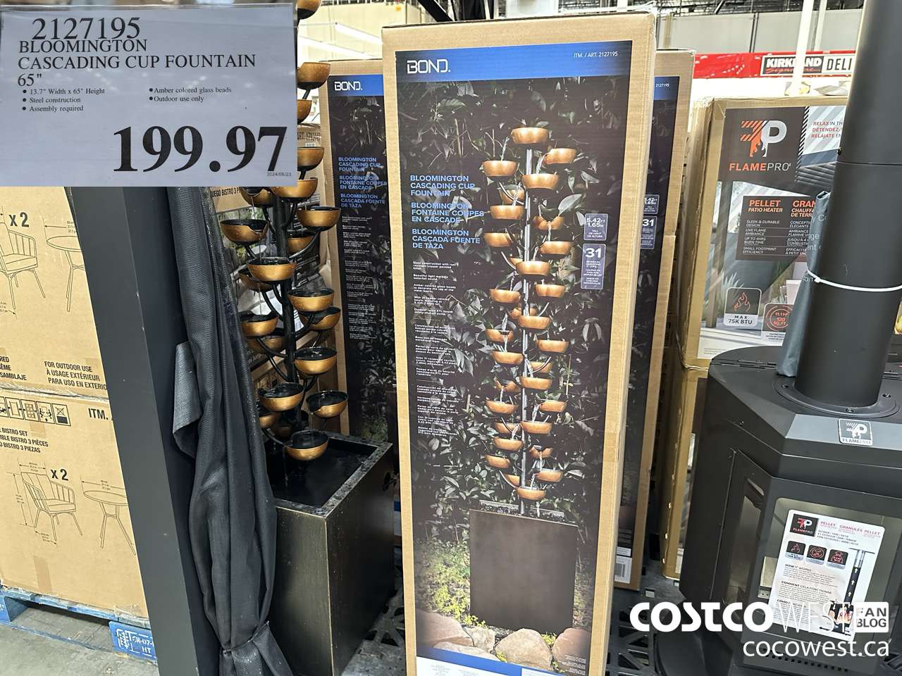 2127195 BLOOMINGTON CASCADING CUP FOUNTAIN 65