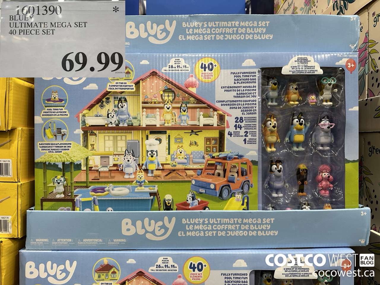 1601390 BLUEY ULTIMATE MEGA SET 40 PIECE SET $69.99