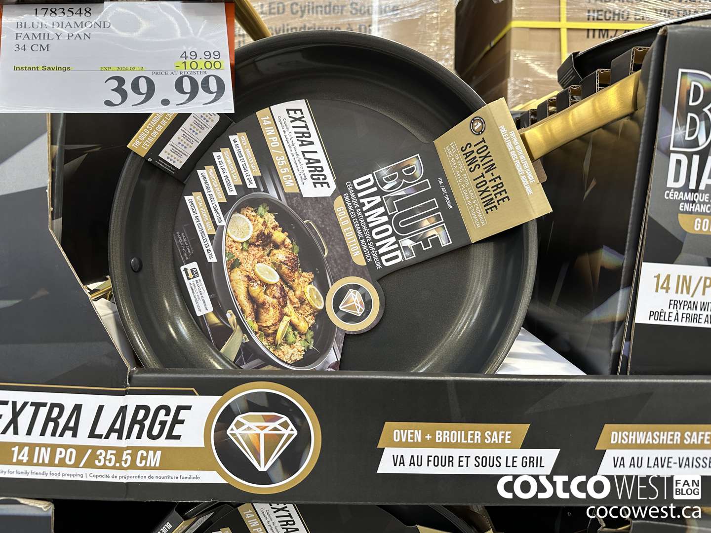 1783548 BLUE DIAMOND FAMILY PAN 34 CM ($10.00 INSTANT SAVINGS EXPIRES ON 2024-05-12) $39.99