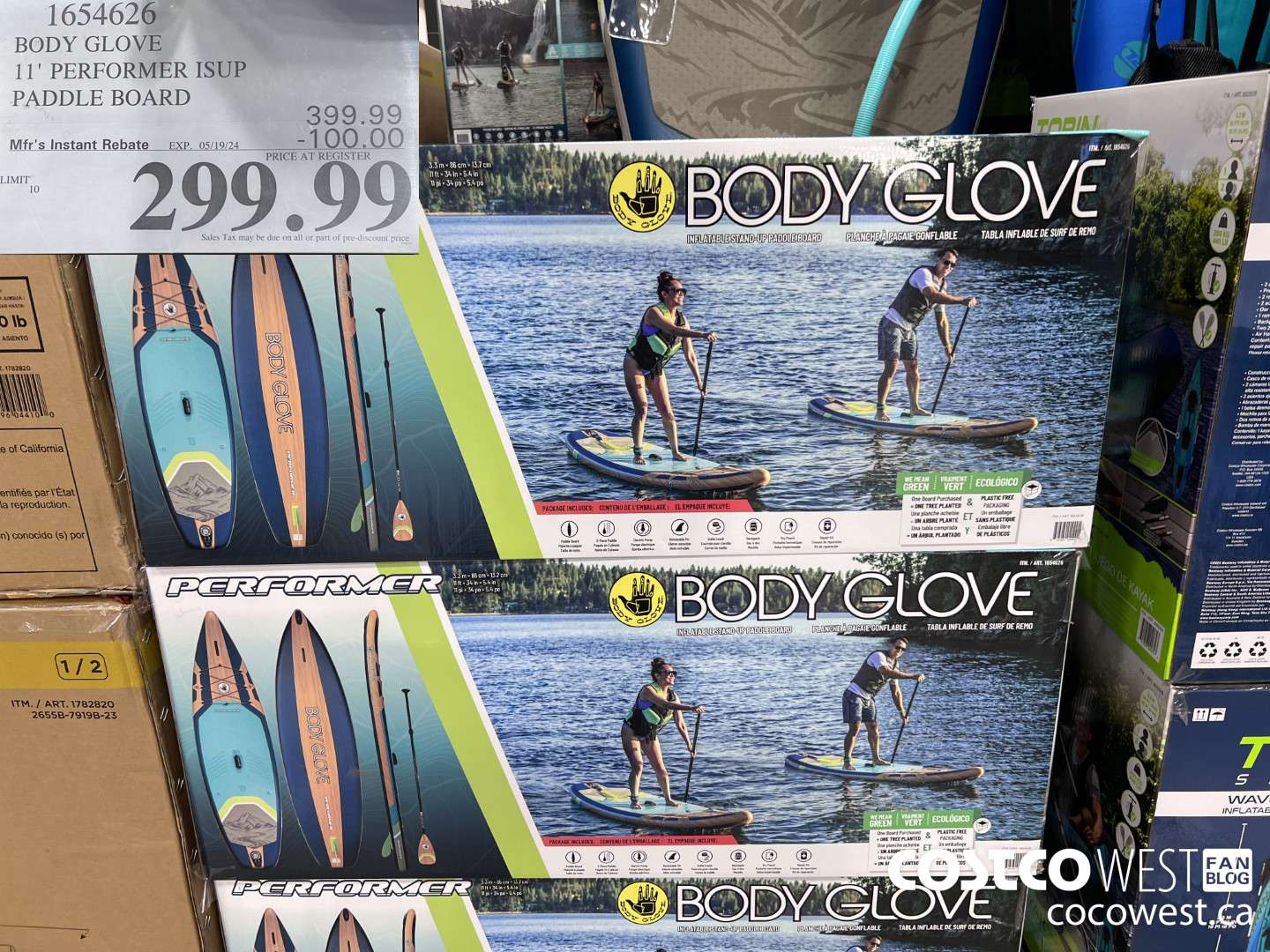 1654626 BODY GLOVE PERFORMER 11 ISUP 3.35M (11FT) ($100.00 INSTANT SAVINGS EXPIRES ON 2024-05-19) $299.99