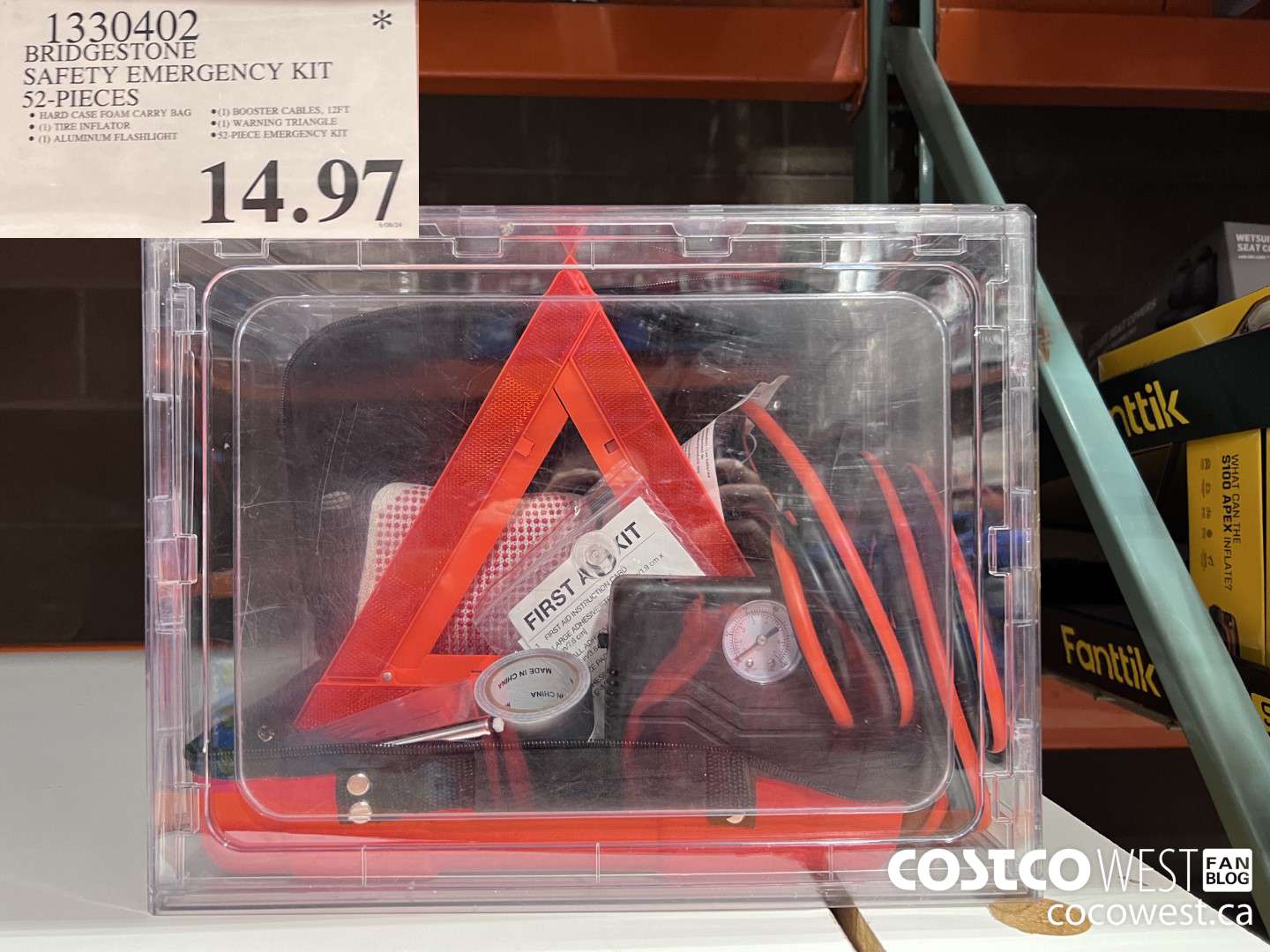 1330403 BRIDGESTONE SAFETY EMERGENCY KIT 52-PIECES $14.97