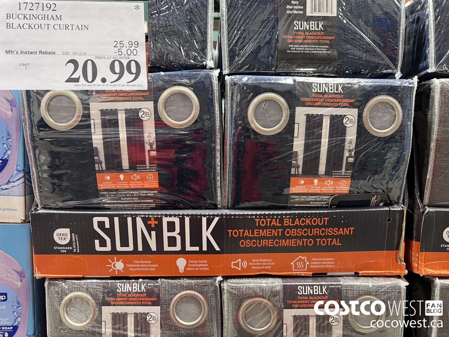 1727192 BUCKINGHAM BLACKOUT CURTAIN ($5.00 INSTANT SAVINGS EXPIRES ON 2024-05-12) $20.99