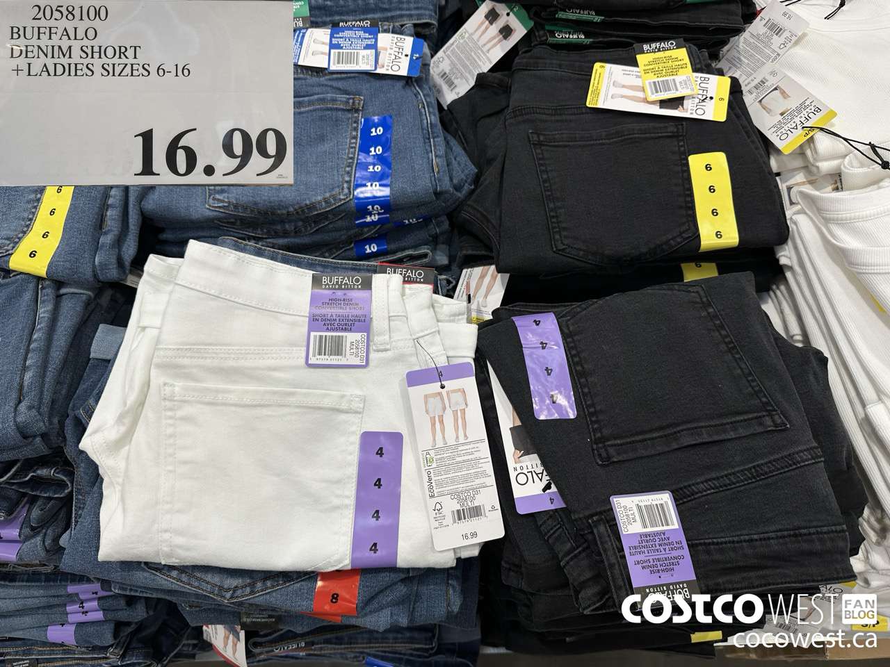 2058100 BUFFALO DENIM SHORT LADIES SIZES 6-16 $16.99