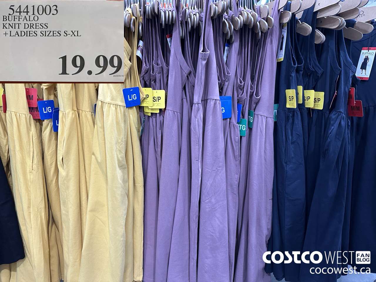 5441003 BUFFALO KNIT DRESS LADIES SIZES S-XL $19.99