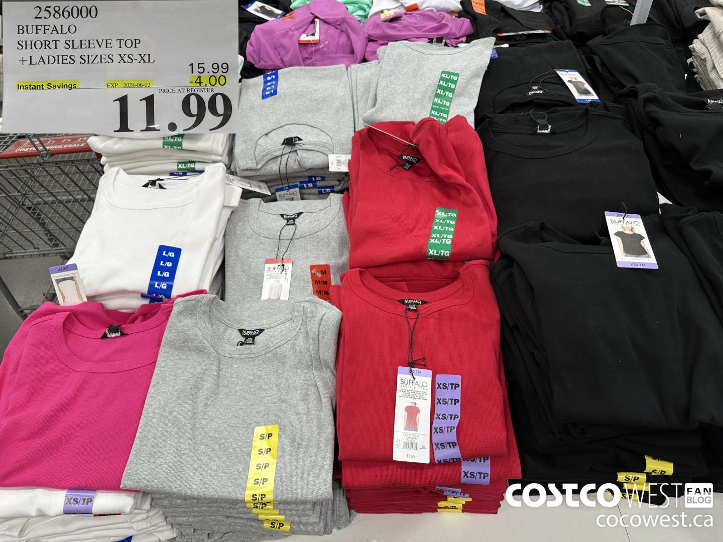 2586000 BUFFALO SHORT SLEEVE TOP LADIES SIZES XS-XL ($4.00 INSTANT SAVINGS EXPIRES ON 2024-06-02) $11.99