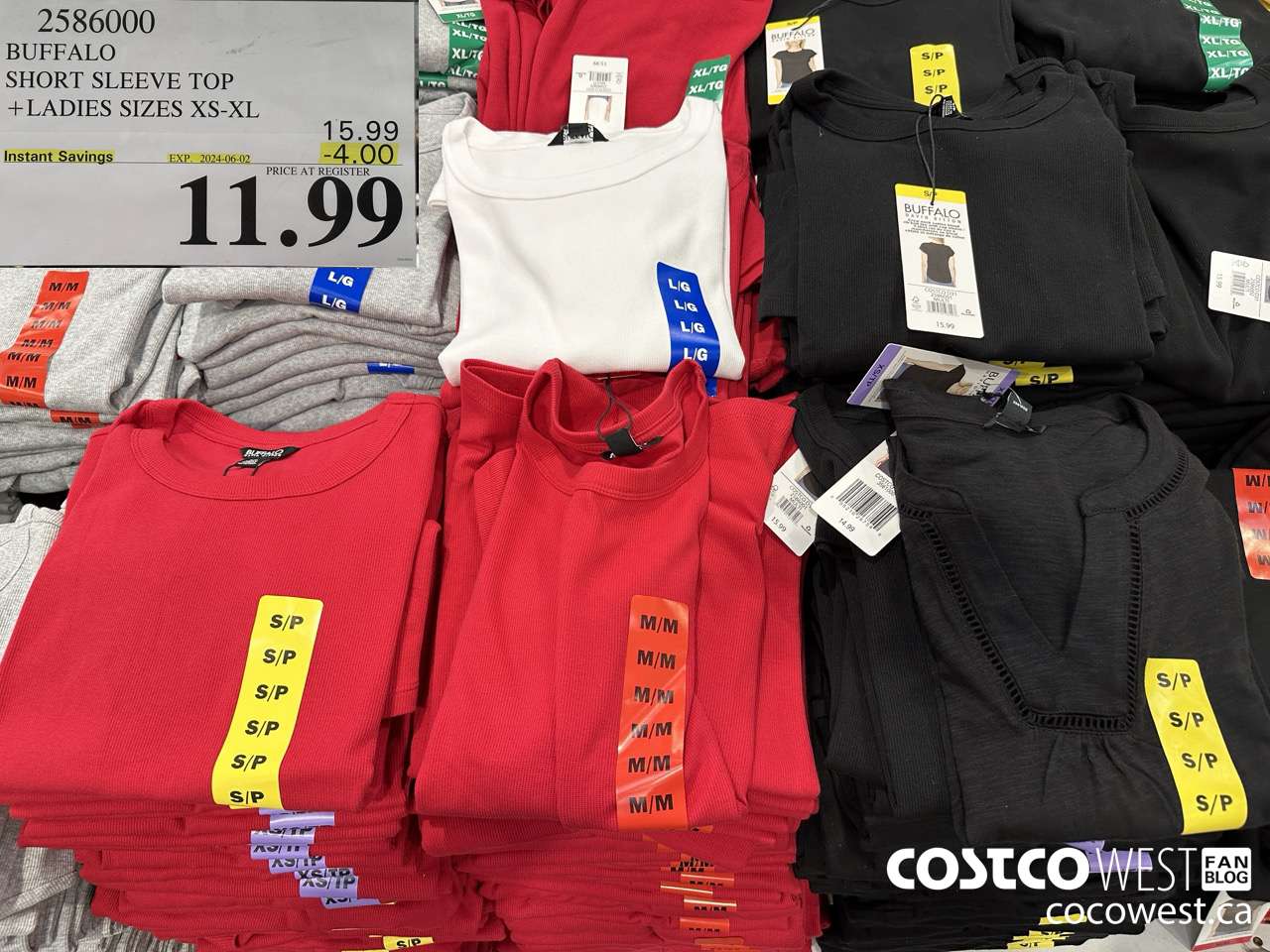 2586000 BUFFALO SHORT SLEEVE TOP LADIES SIZES XS-XL ($4.00 INSTANT SAVINGS EXPIRES ON 2024-06-02) $11.99