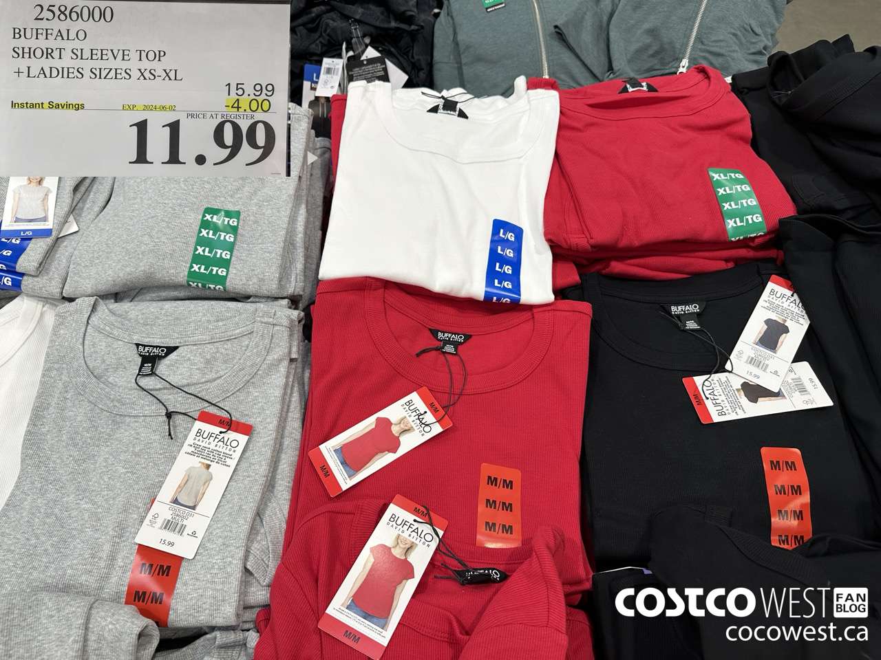 2586000 BUFFALO SHORT SLEEVE TOP LADIES SIZES XS-XL ($4.00 INSTANT SAVINGS EXPIRES ON 2024-06-02) $11.99