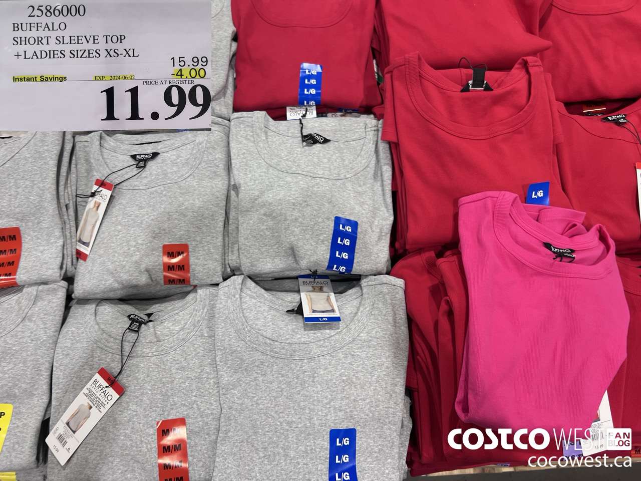 2586000 BUFFALO SHORT SLEEVE TOP LADIES SIZES XS-XL ($4.00 INSTANT SAVINGS EXPIRES ON 2024-06-02) $11.99