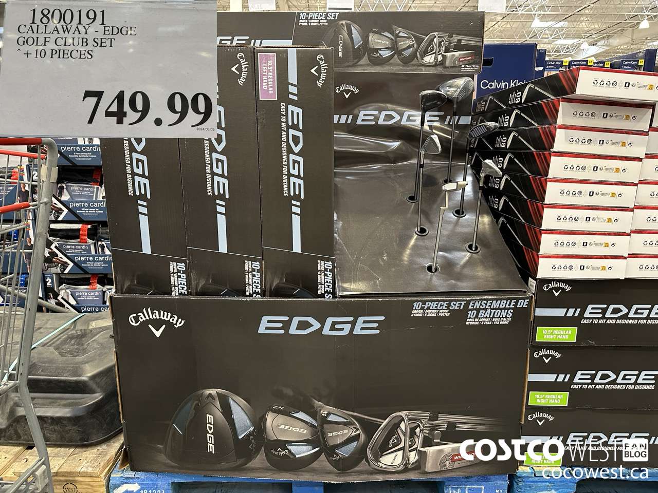 1800191 CALLAWAY EDGE GOLF CLUB SET 10 PIECES $749.99