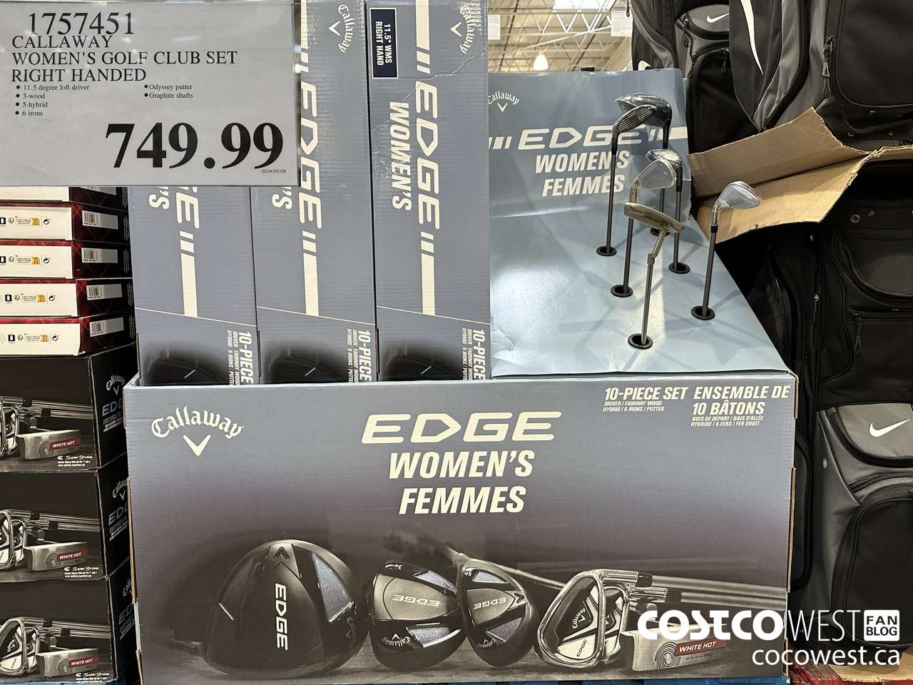 1757451 CALLAWAY WOMEN'S GOLF CLUB SET RIGHT HANDED $749.99