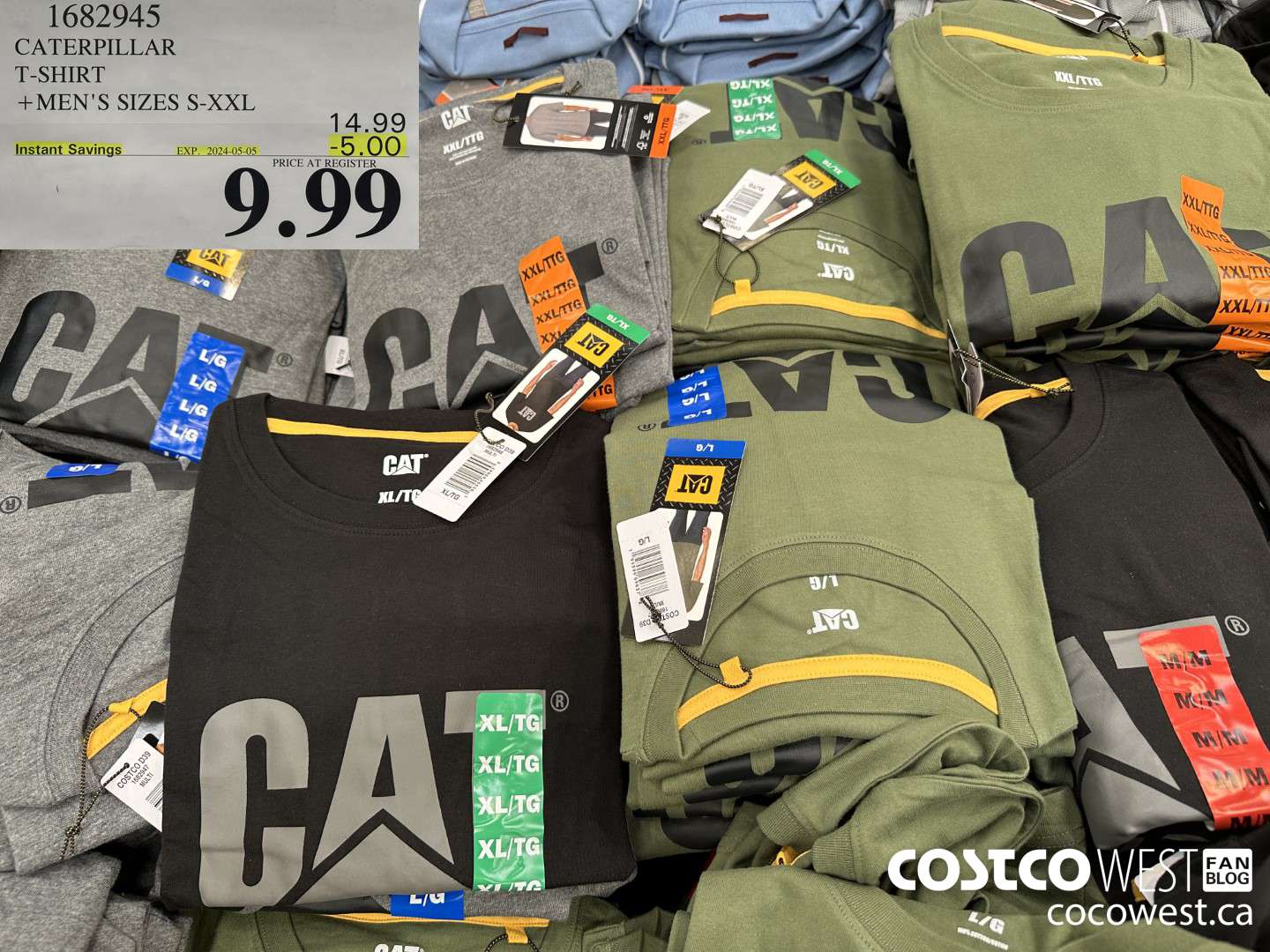 1682945 CATERPILLAR T-SHIRT MEN'S SIZES S-XXL ($5.00 INSTANT SAVINGS EXPIRES ON 2024-05-05) $9.99