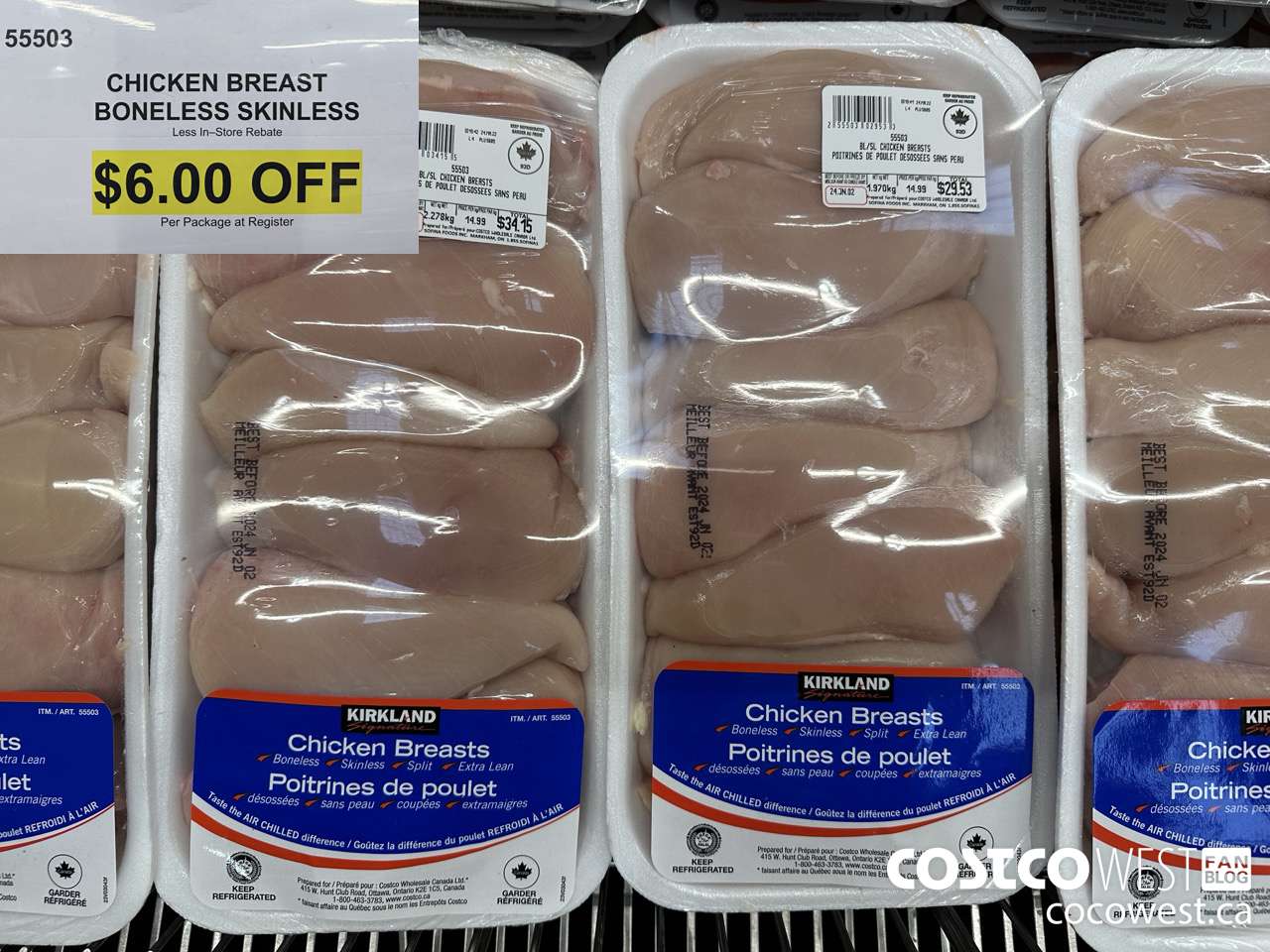 99903 CHICKEN BREASTS  ($6.00 INSTANT SAVINGS)