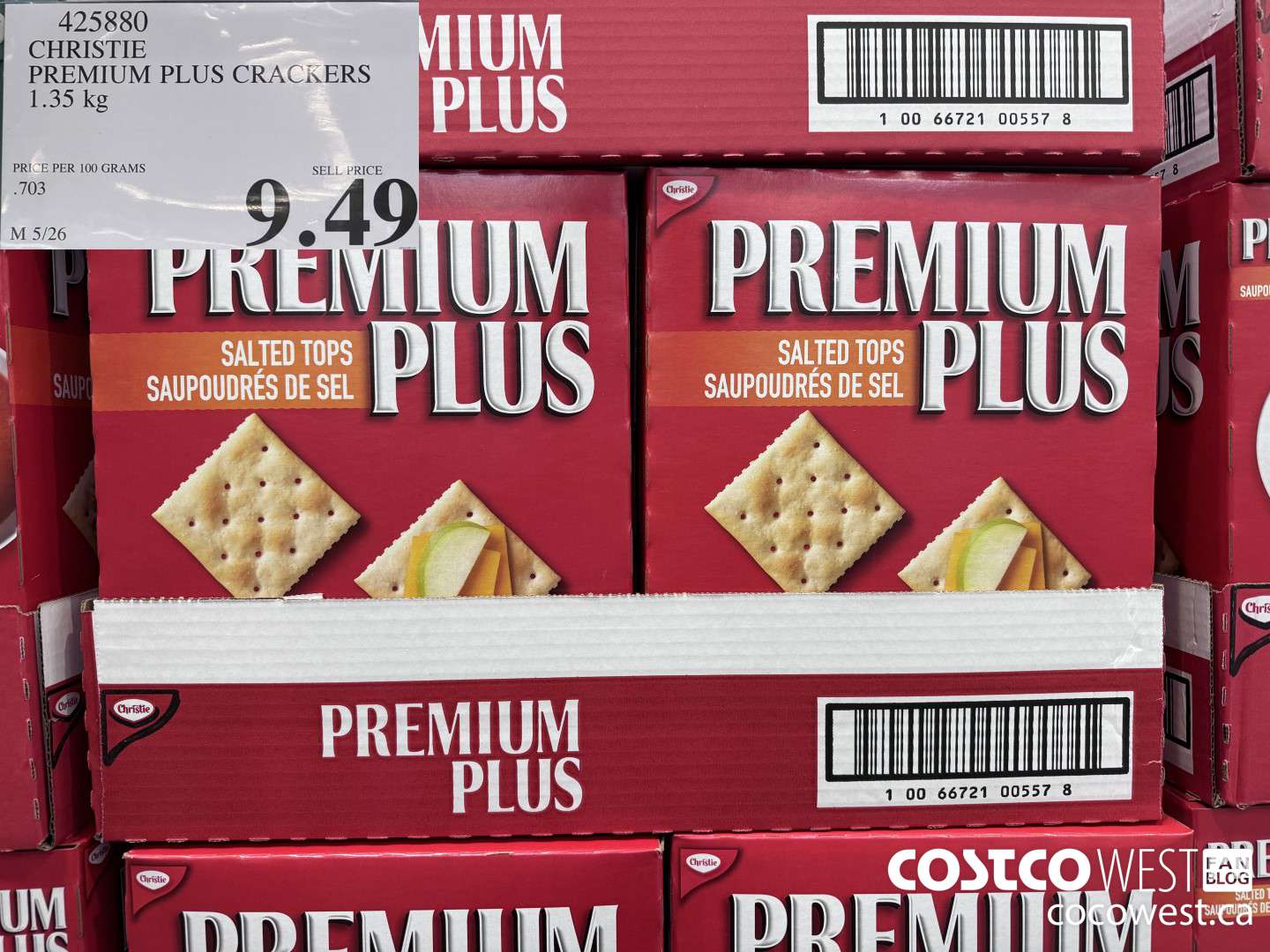 425880 CHRISTIE PREMIUM PLUS CRACKERS 1.35 kg $9.49