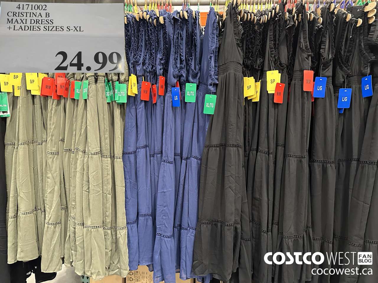 4171002 CHRISTINA B MAXI DRESS LADIES SIZES S-XL $24.99