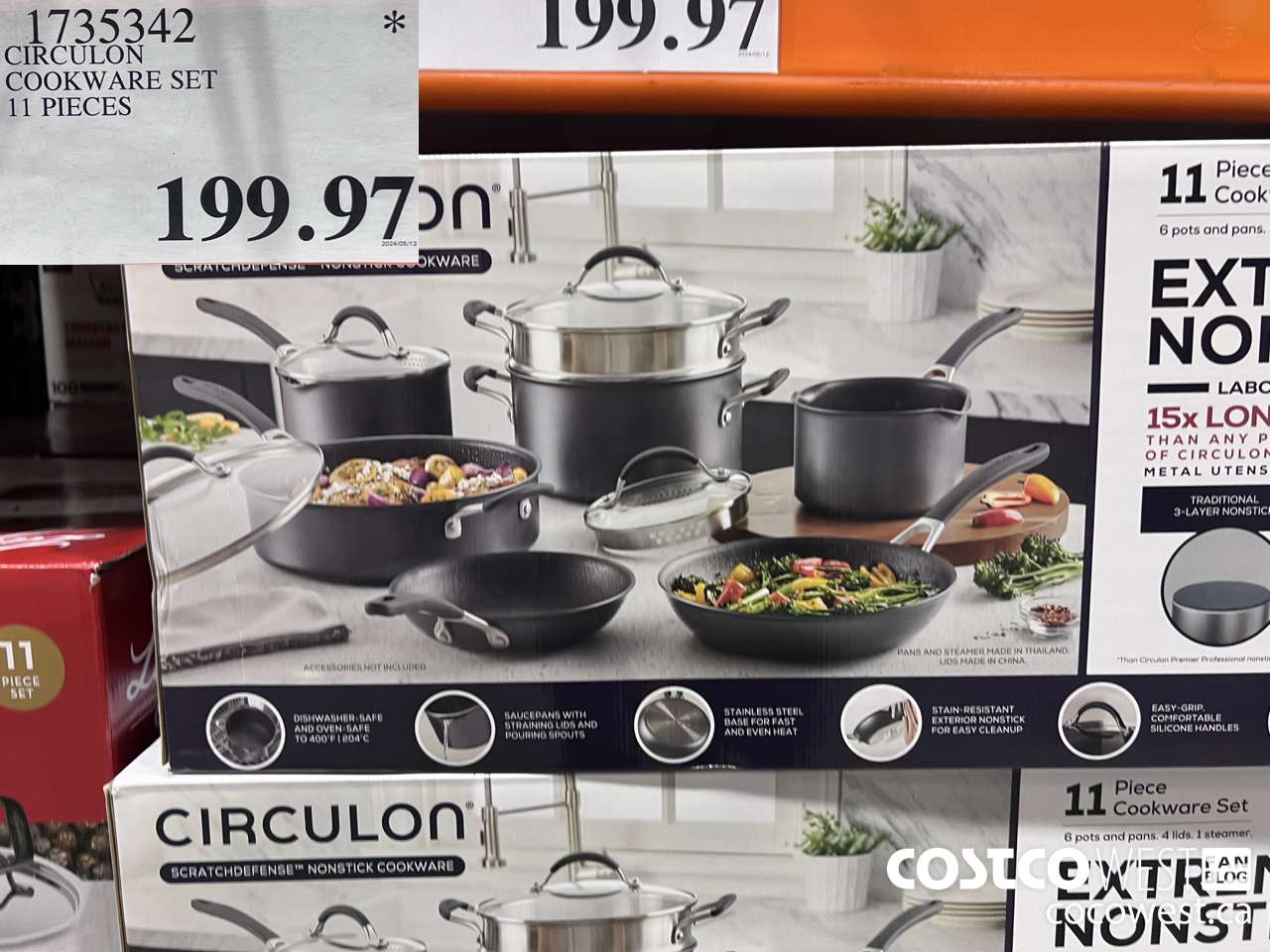 1735342 CIRCULON A1 SCRATCH DEFENCE 11-PIECE COOKWARE SET $199.97