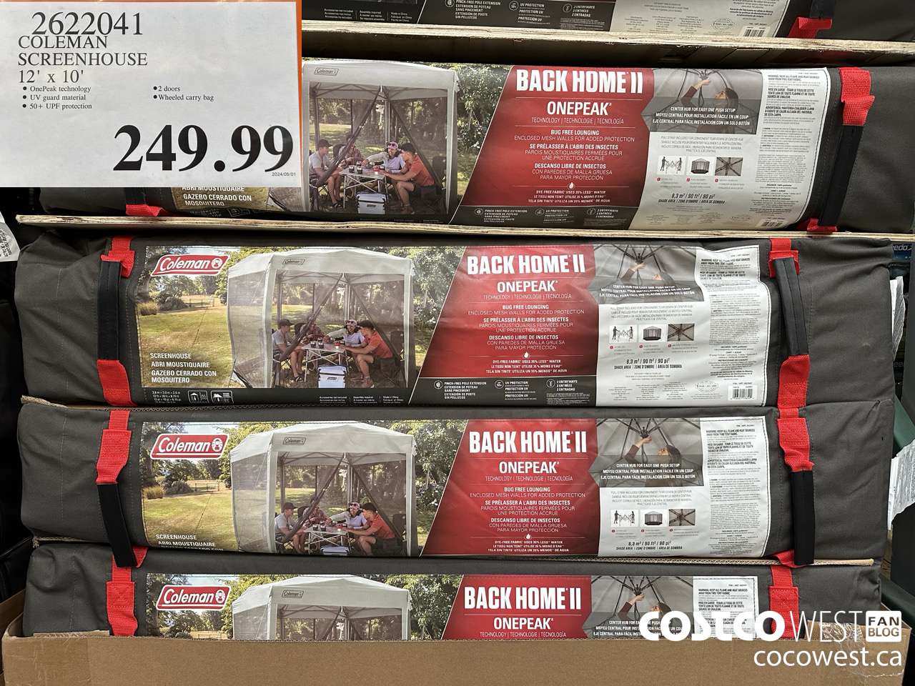 2622041 COLEMAN 12' X 10' SCREENHOUSE $249.99