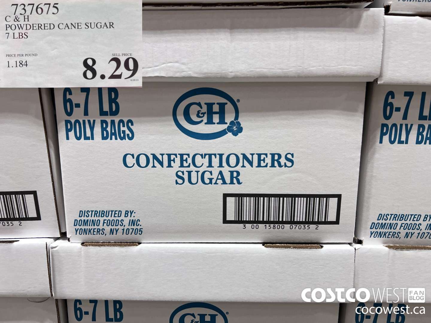 737675 C & H POWDERED CANE SUGAR 7 LBS $8.29