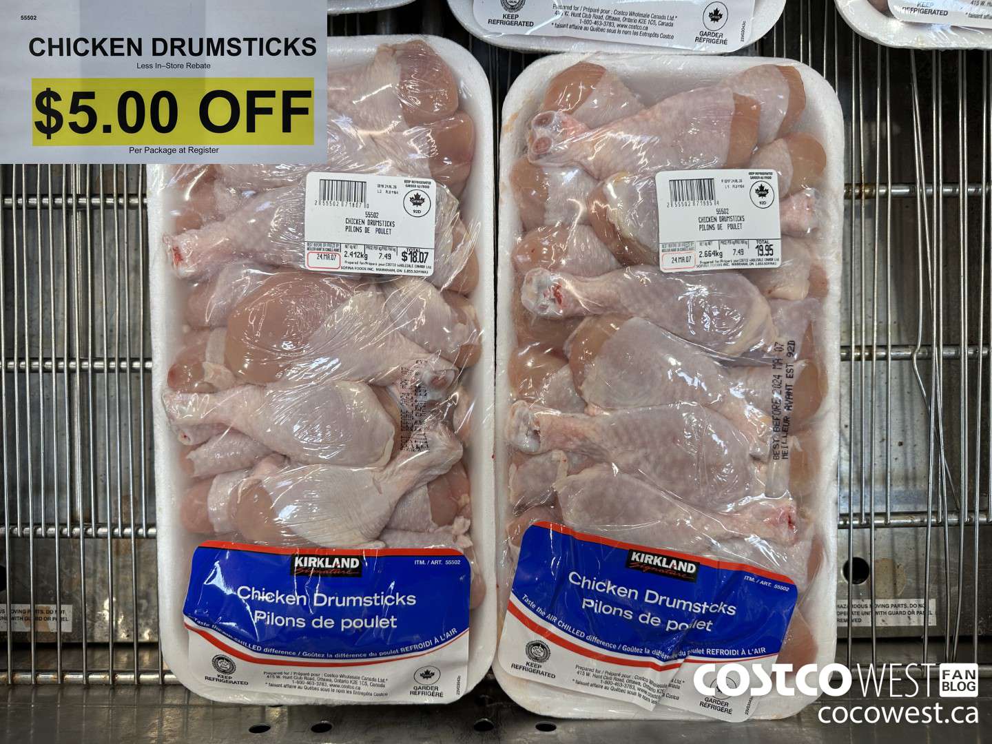 55502 Chicken Drumsticks  ($5.00 INSTANT SAVINGS)