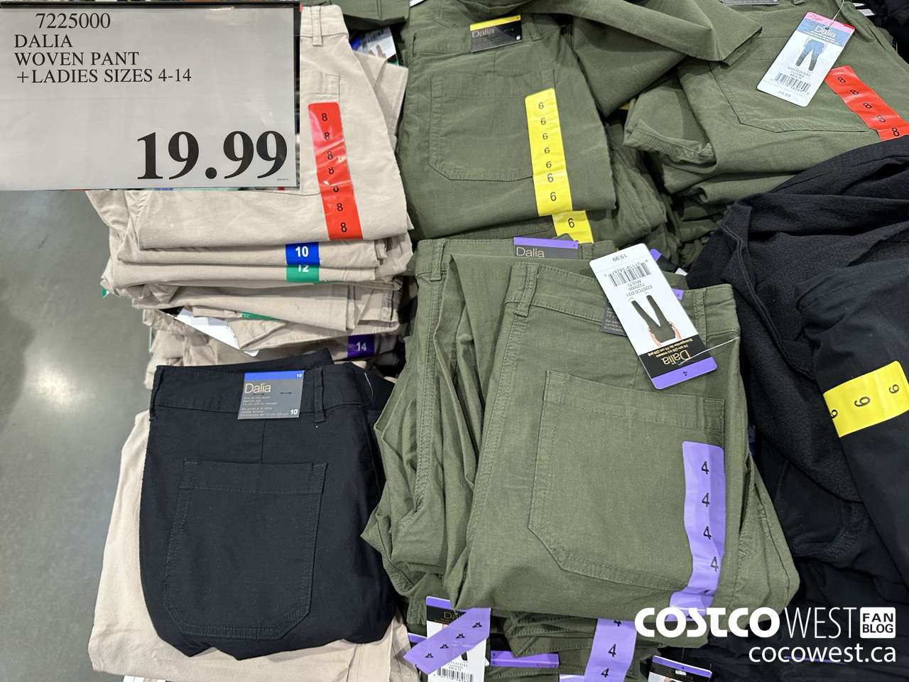 7225000 DALIA WOVEN PANT LADIES SIZES 4-14 $19.99