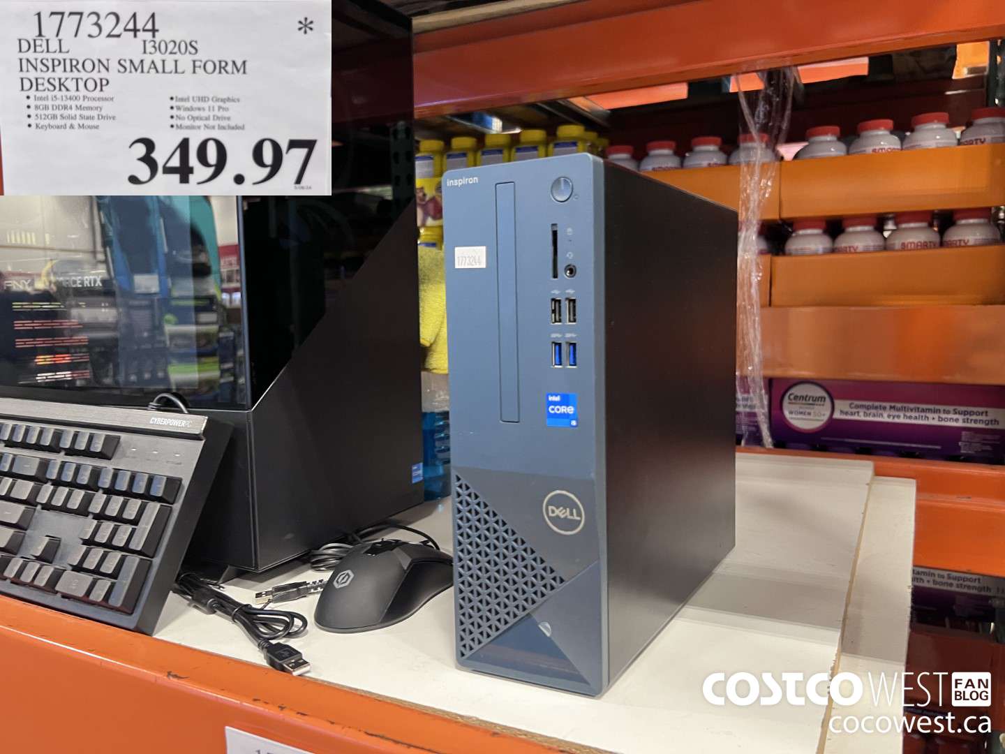 1773244 DELL I3020S INSPIRON SMALL FORM DESKTOP $349.97