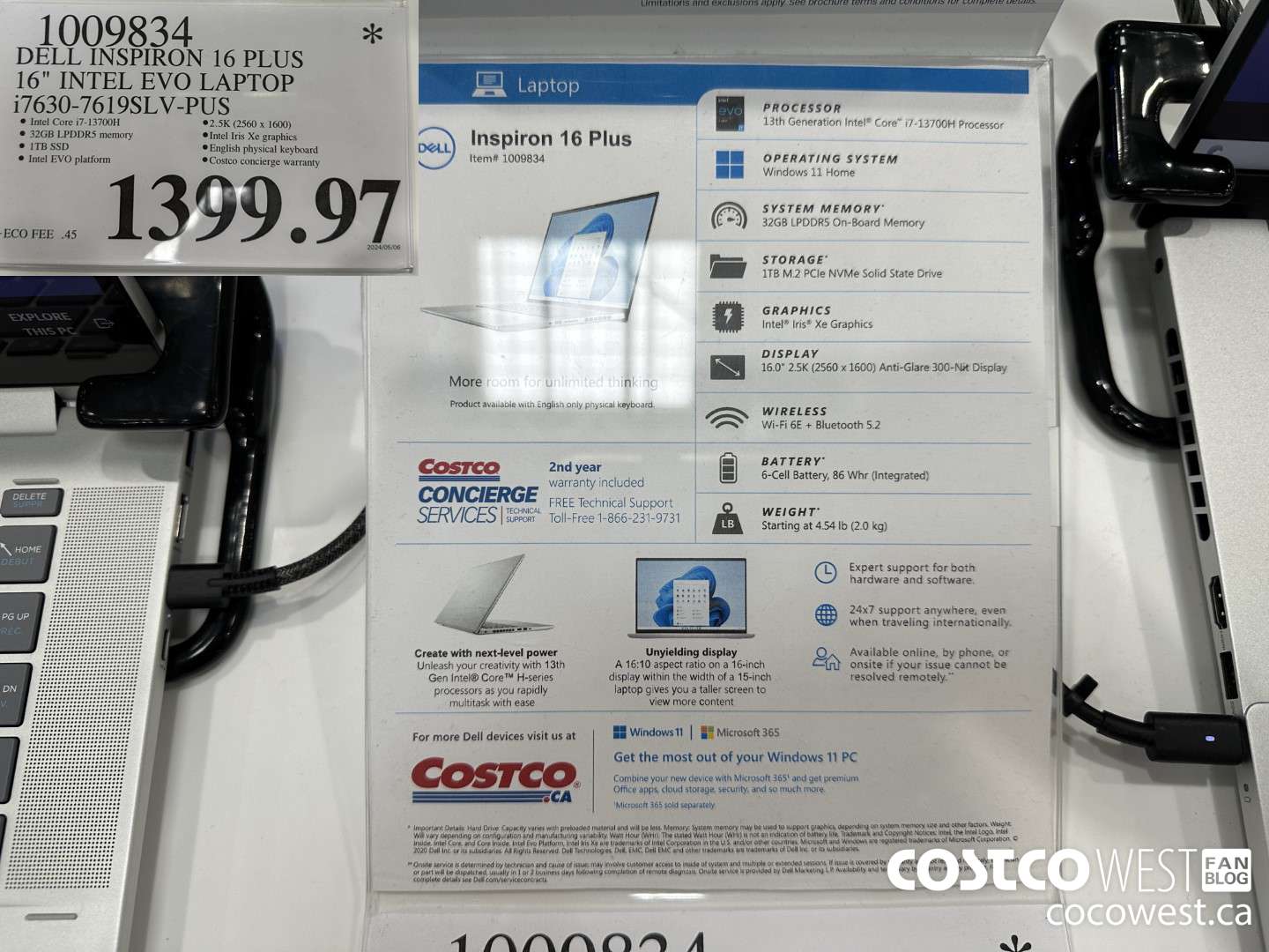 1009834 DELL INSPIRON 16 PLUS 16