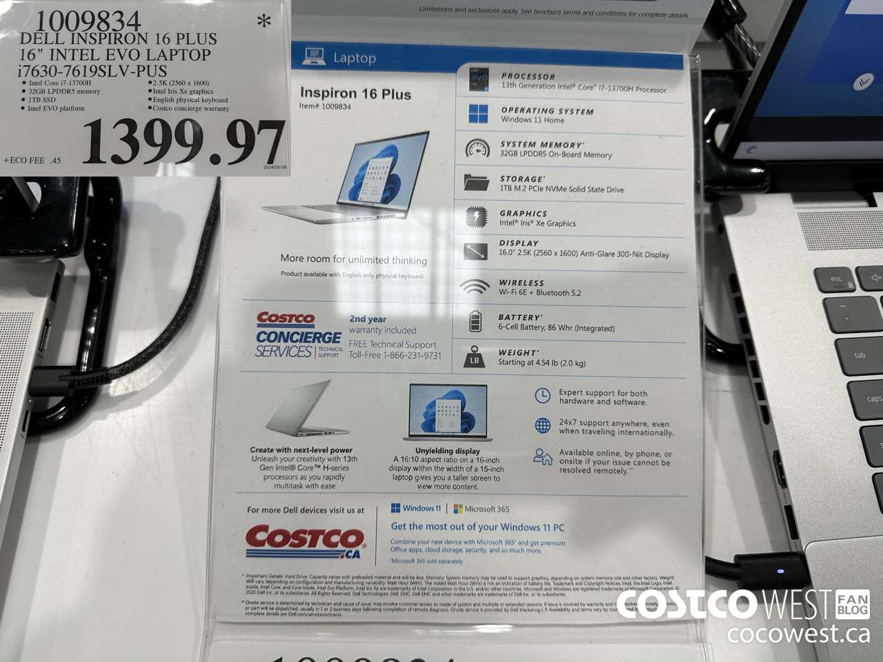 1009834 DELL INSPIRON 16 PLUS 16