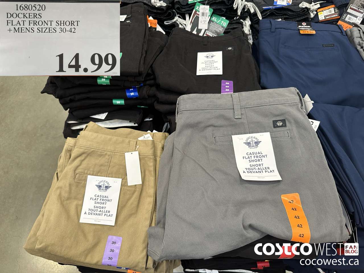 1680520 DOCKERS FLAT FRONT SHORT MENS SIZES 30-42 $14.99