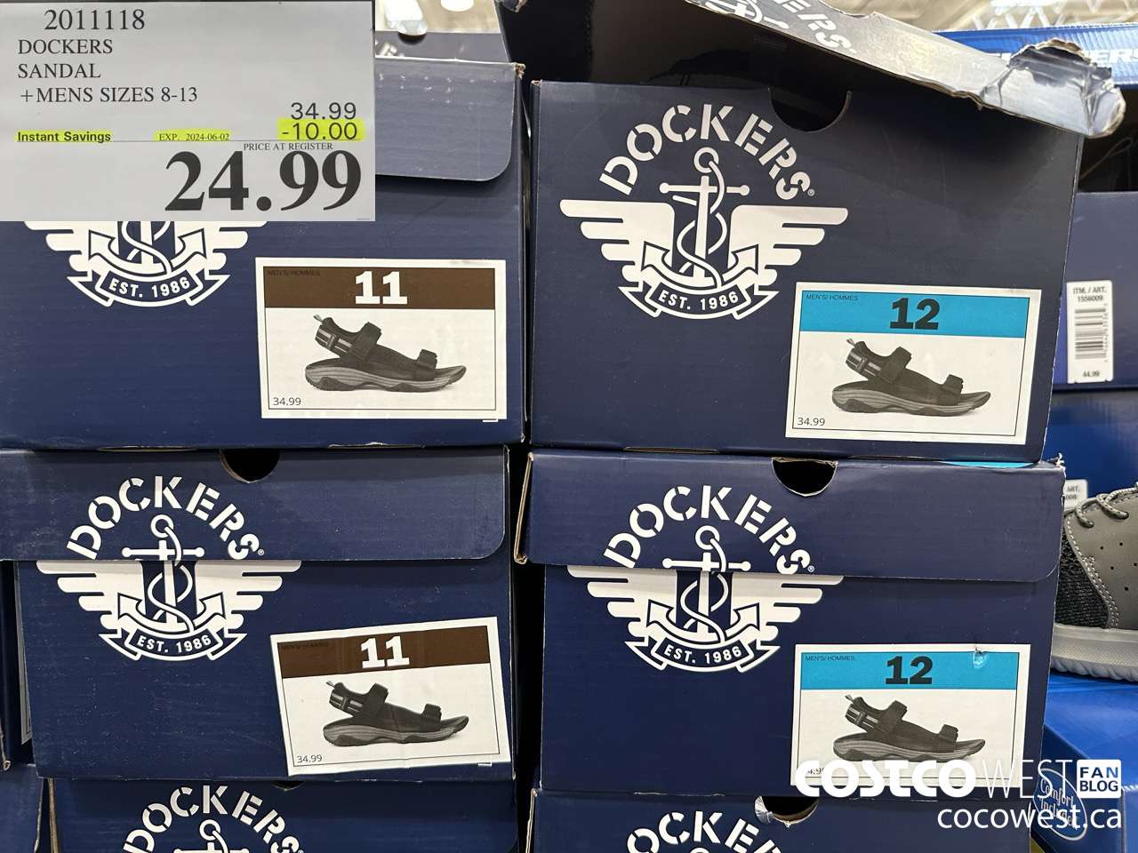 2011118 DOCKERS SANDAL MENS SIZES 8-13 ($10.00 INSTANT SAVINGS EXPIRES ON 2024-06-02) $24.99