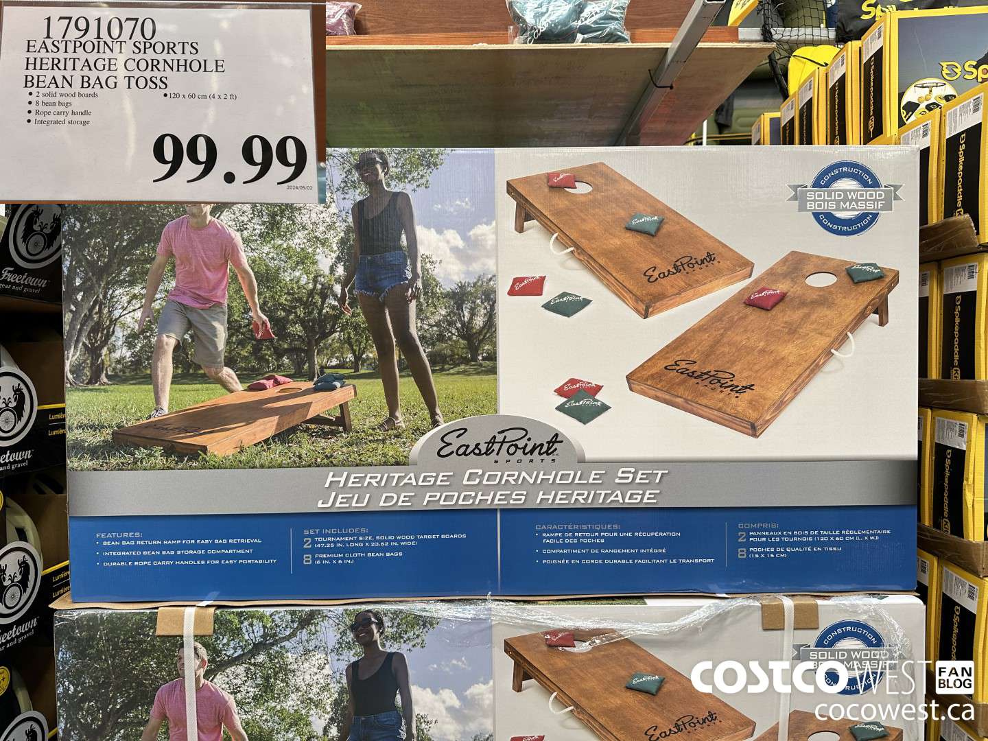 1791070 EASTPOINT SPORTS HERITAGE CORNHOLE BEAN BAG TOSS $99.99