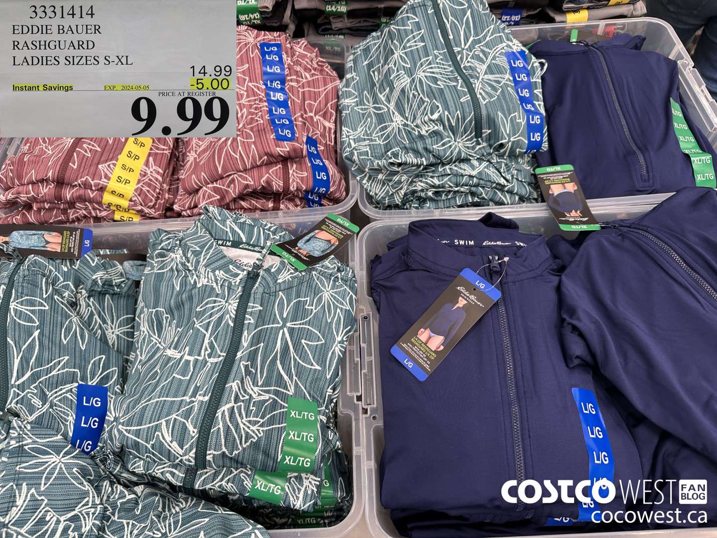 3331414 EDDIE BAUER RASHGUARD LADIES SIZES S-XL ($5.00 INSTANT SAVINGS EXPIRES ON 2024-05-05) $9.99