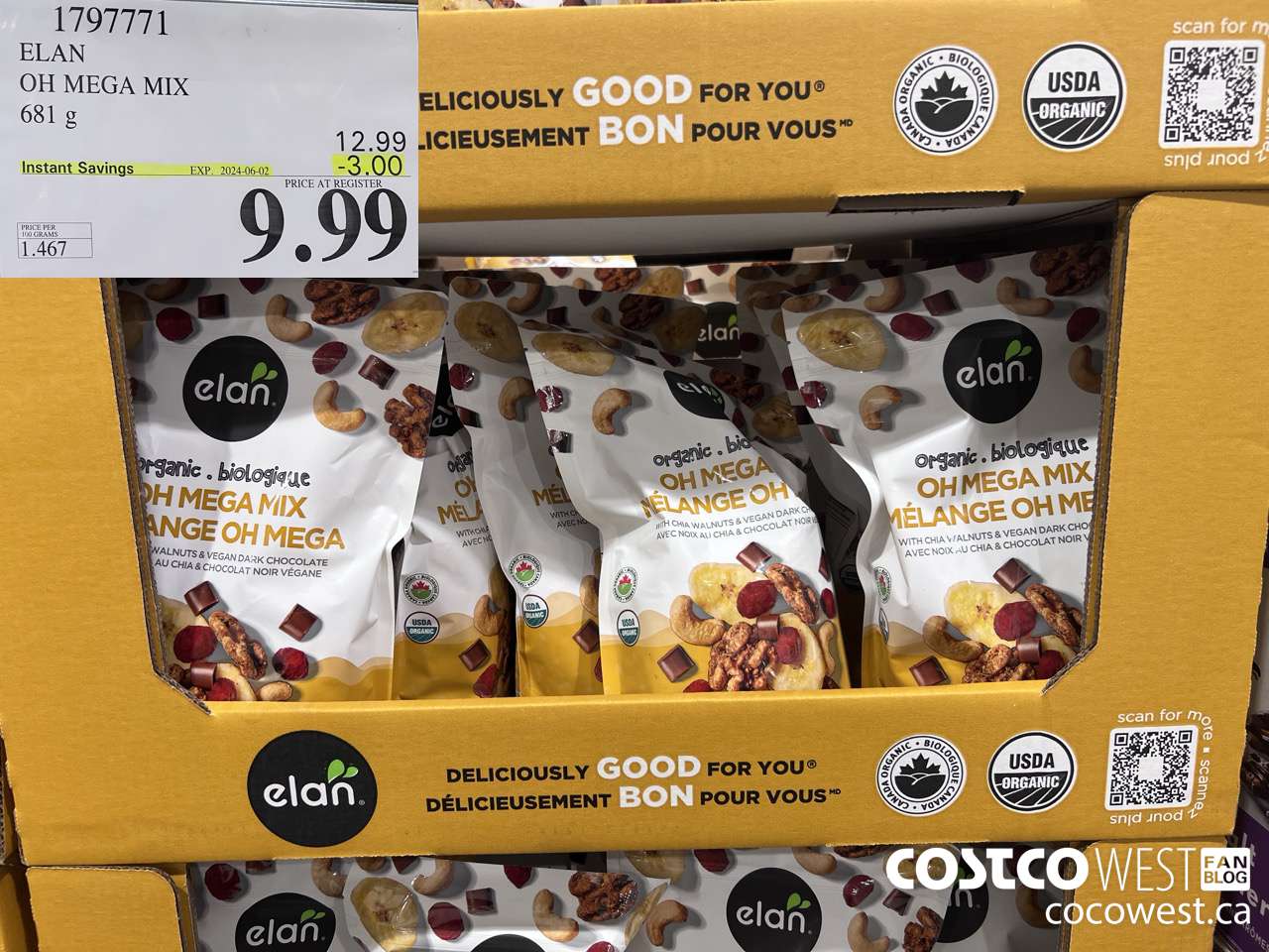 1797771 ELAN OH MEGA MIX 681G ($3.00 INSTANT SAVINGS EXPIRES ON 2024-06-02) $9.99