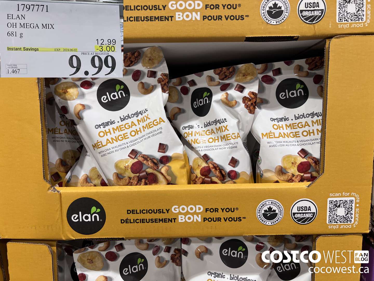 1797771 ELAN OH MEGA MIX 681G ($3.00 INSTANT SAVINGS EXPIRES ON 2024-06-02) $9.99