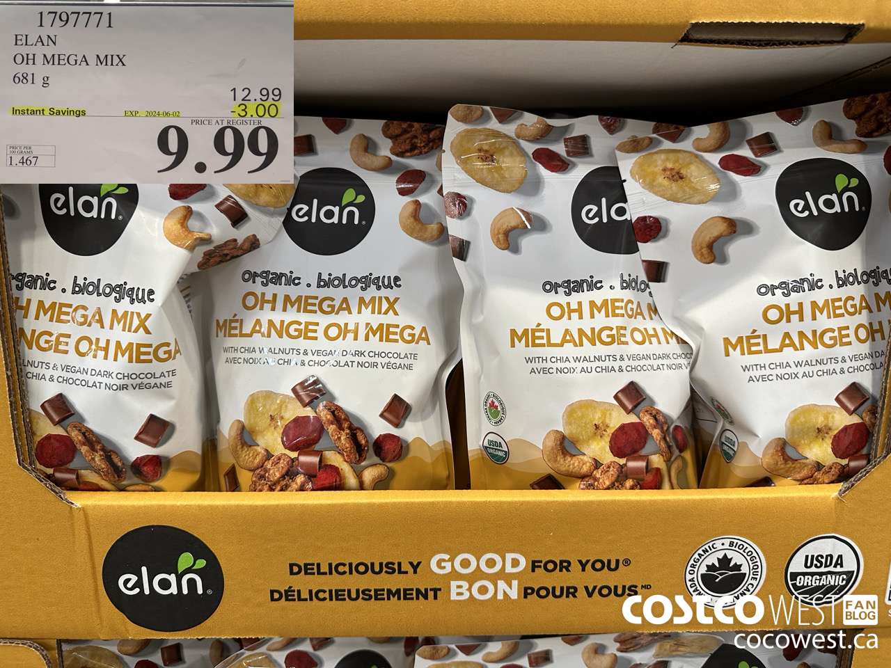 1797771 ELAN OH MEGA MIX 681G ($3.00 INSTANT SAVINGS EXPIRES ON 2024-06-02) $9.99