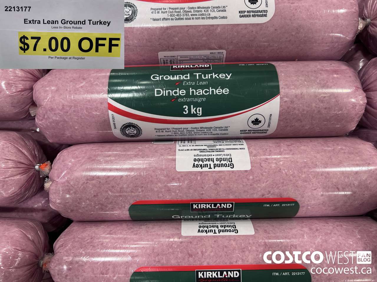 2213177 EXTRA LEAN GROUND TURKEY ($7.00 INSTANT SAVINGS)