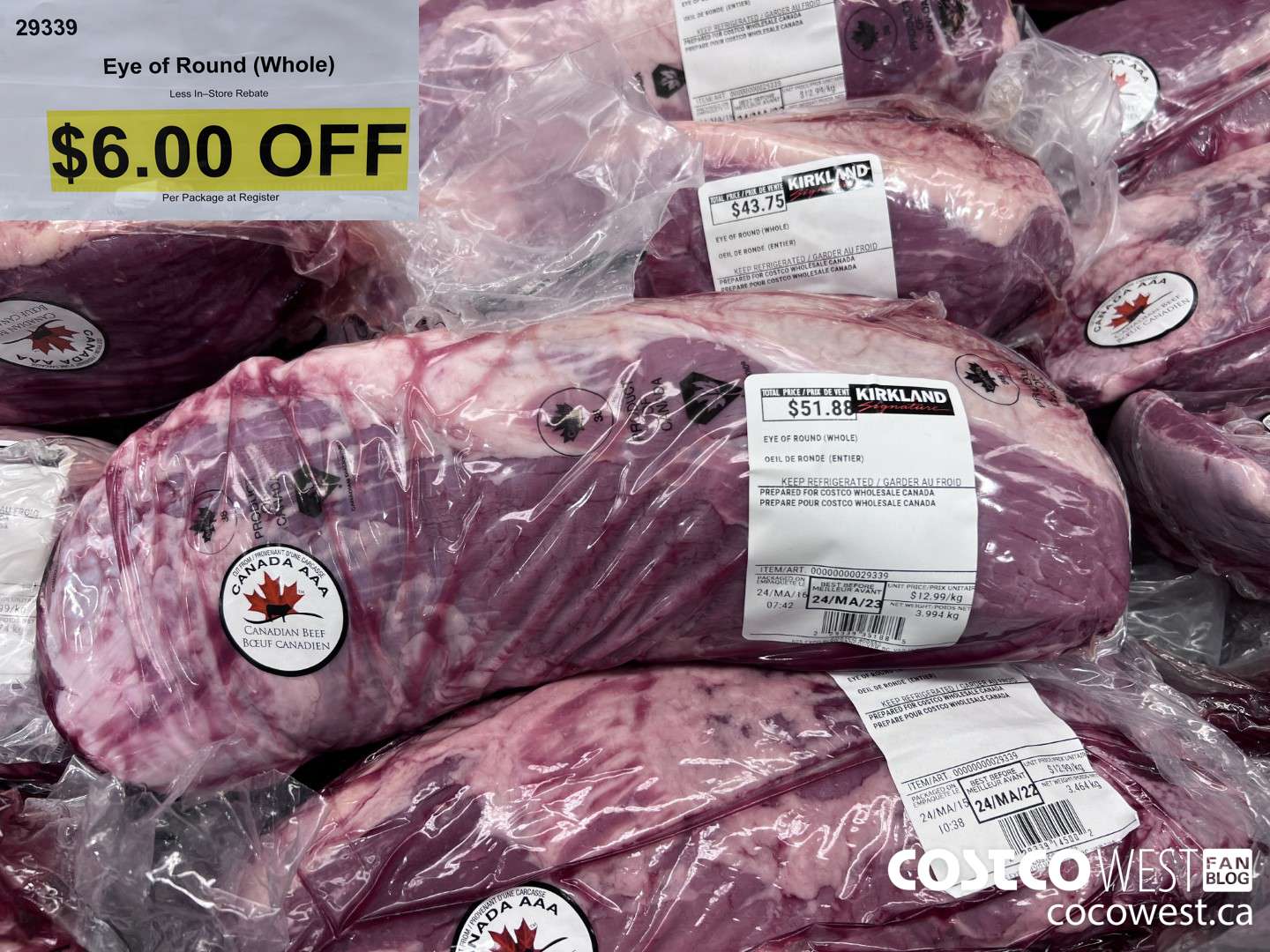 29339 EYE OF ROUND (WHOLE) ($6.00 INSTANT SAVINGS)