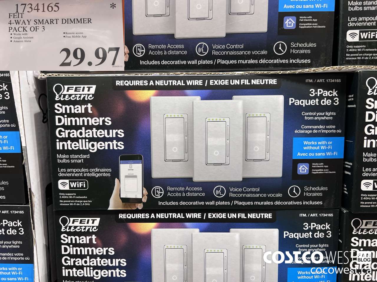 1734165 FEIT SMART DIMMER 3PK $29.97