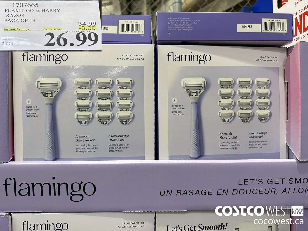 1707665 FLAMINGO & HARRY RAZOR PACK OF 13 ($8.00 INSTANT SAVINGS EXPIRES ON 2024-06-02) $26.99