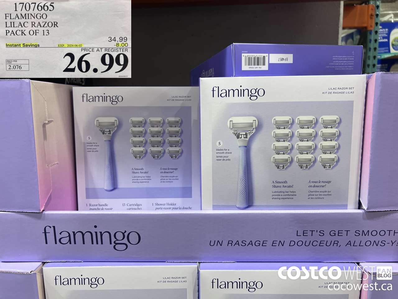 1707665 FLAMINGO & HARRY RAZOR PACK OF 13 ($8.00 INSTANT SAVINGS EXPIRES ON 2024-06-02) $26.99