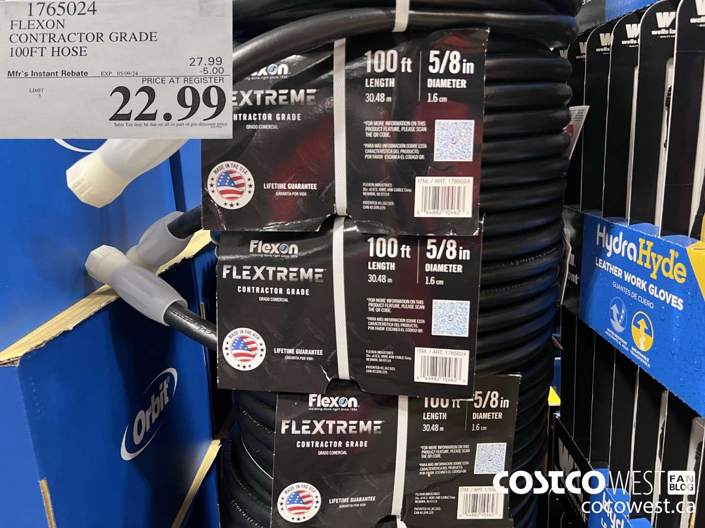 1765024 FLEXON CONTRACTOR GRADE HOSE 100FT ($5.00 INSTANT SAVINGS EXPIRES ON 2024-05-09) $22.99