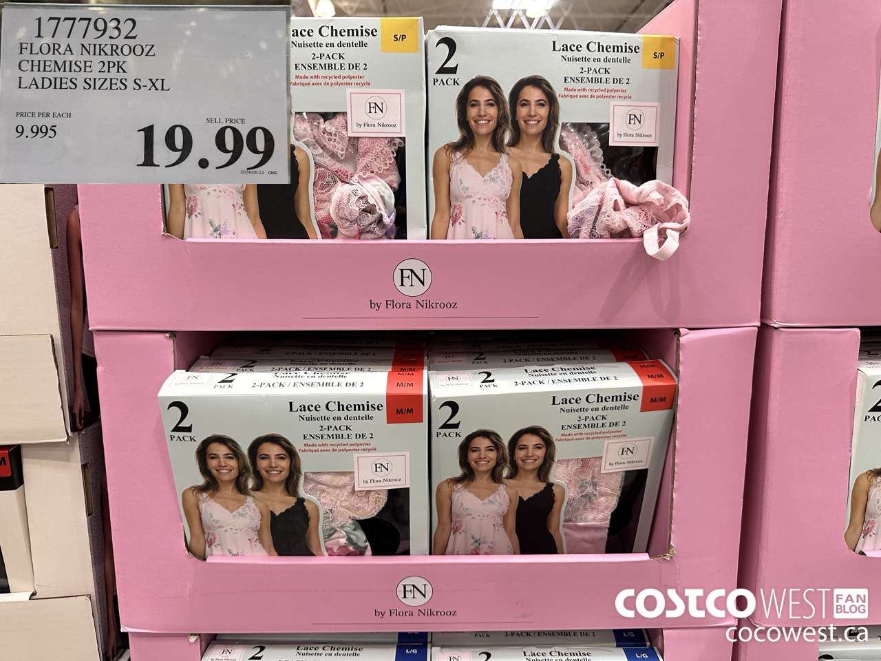 1777932 FLORA NIKROOZ CHEMISE 2PK LADIES SIZES S-XL $19.99