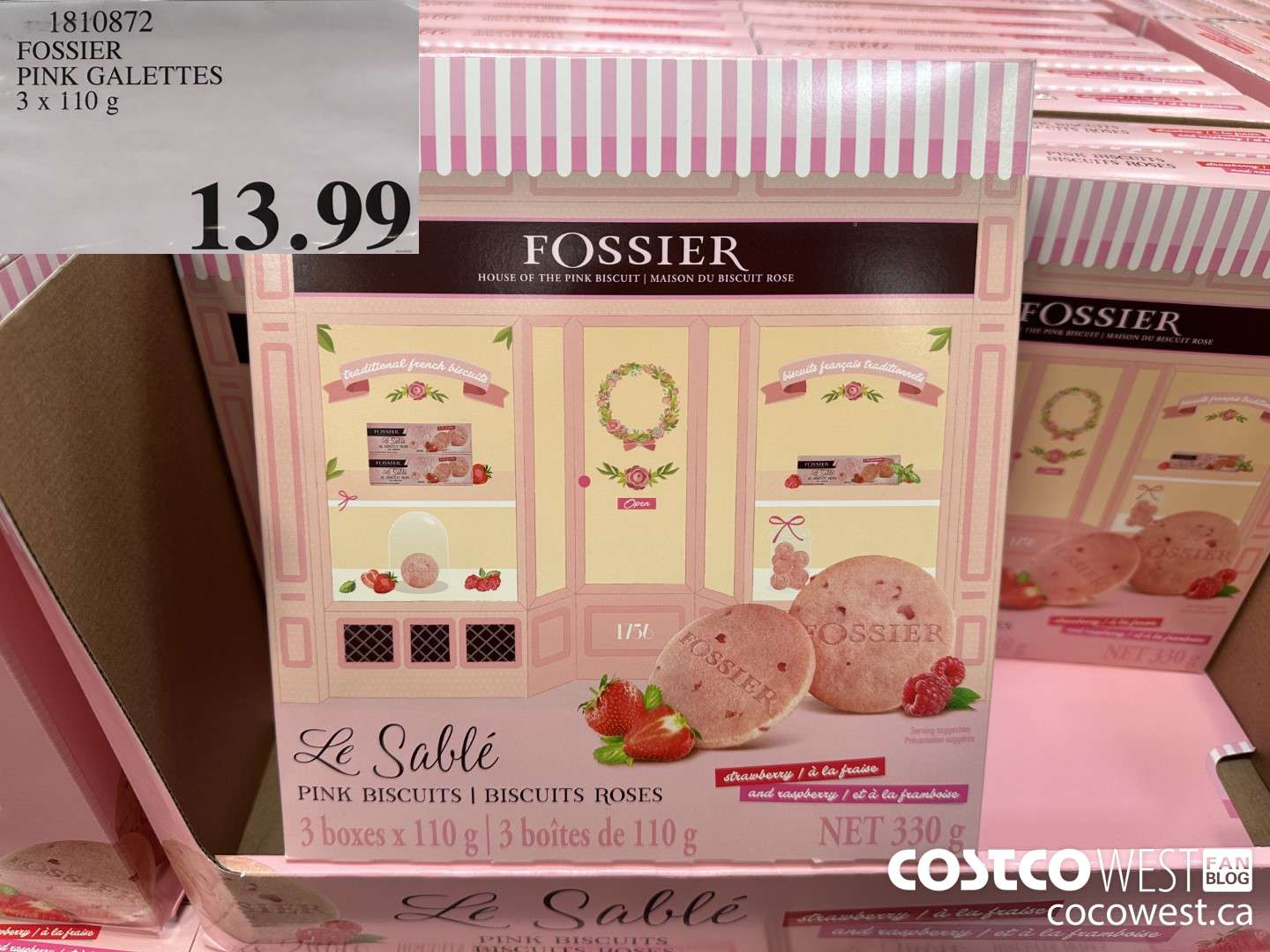 1810872 FOSSIER PINK GALETTES 3 X 110G $13.99