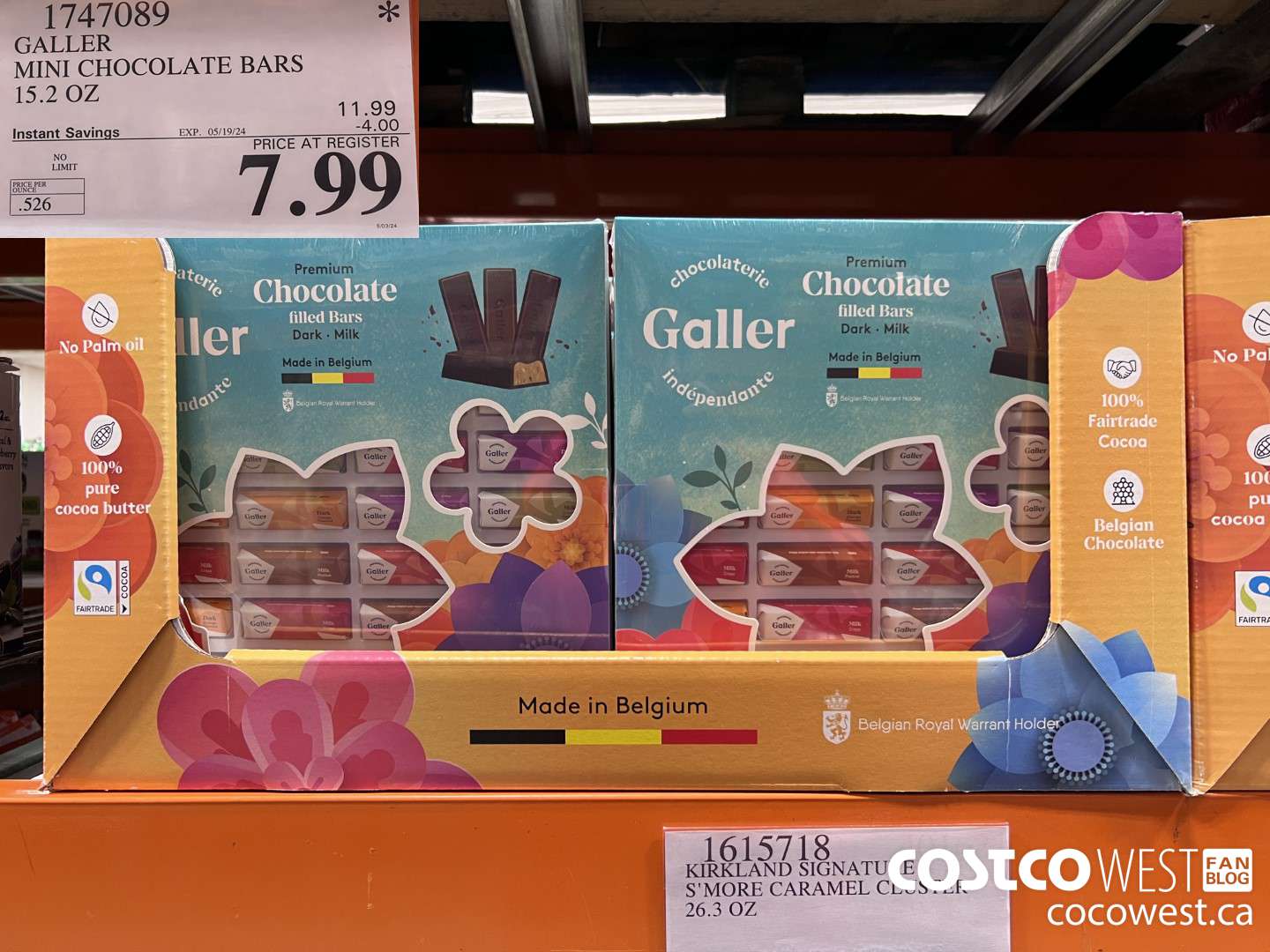 1747089 GALLER MINI CHOCOLATE BARS 15.2 OZ ($4.00 INSTANT SAVINGS EXPIRES ON 2024-05-19) $7.99